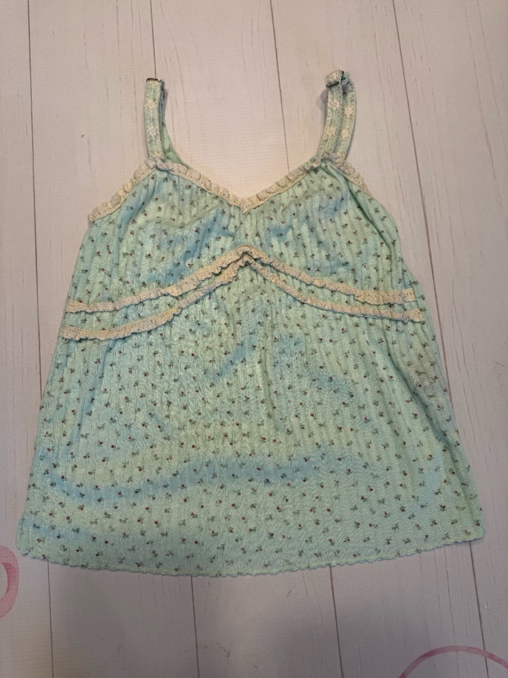 POL mint floral cami Size M